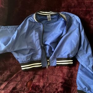 Cropped varsity jacket